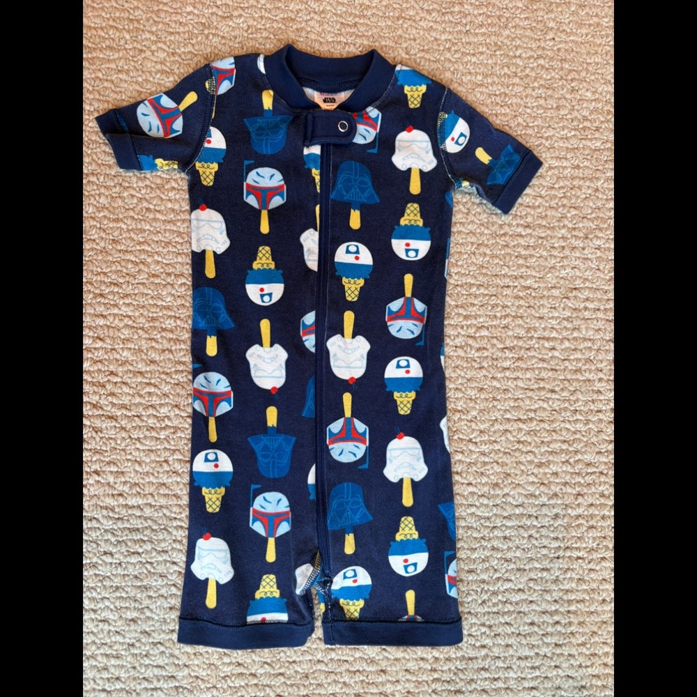 Star Wars Ice Cream Pajamas, Hanna Andersson, Organic Cotton 2T